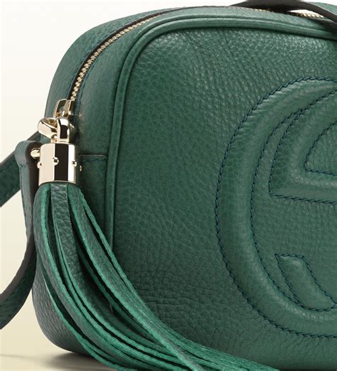 dark green pull string gucci bags